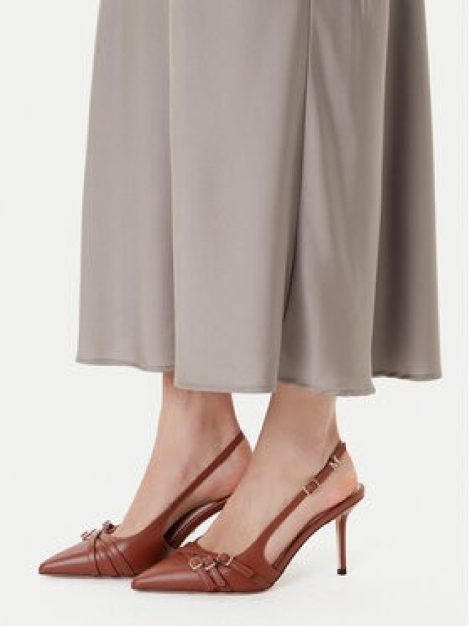 Guess Spódnica midi W5YD55 WF1T2 Szary Regular Fit