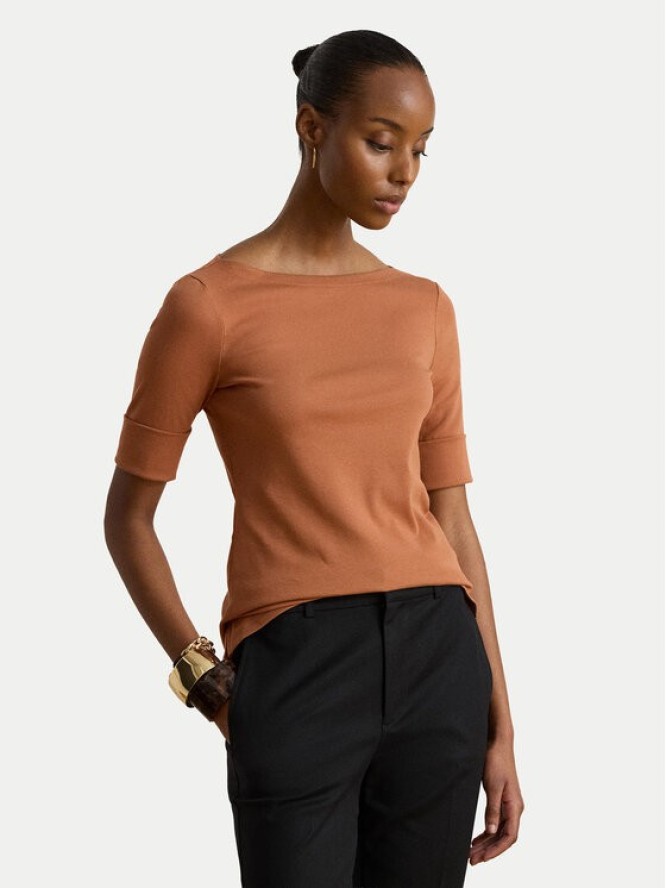 LAUREN RALPH LAUREN T-Shirt Judy 200654963505 Pomarańczowy Regular Fit