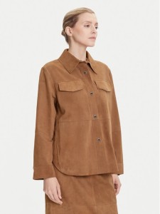 MAX&Co. Kurtka skórzana Stallo 2526446011200 Brązowy Loose Fit