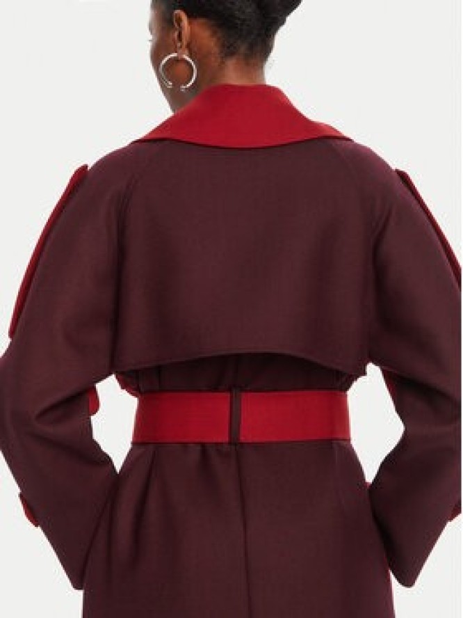 Patrizia Pepe Trencz 8O0188/A630-J4L3 Bordowy Regular Fit