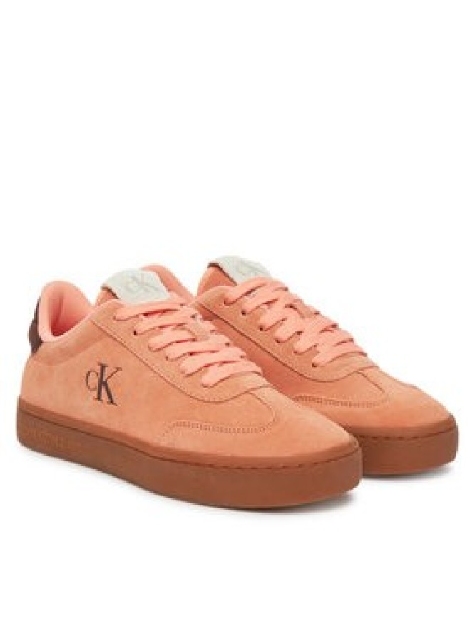 Calvin Klein Jeans Sneakersy Classic Cupsole Mix In YW0YW01767 Pomarańczowy