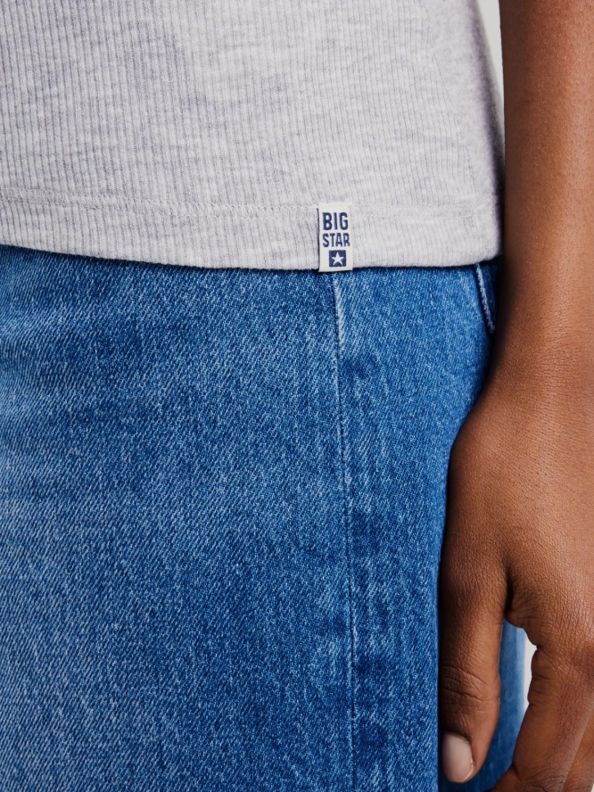 Koszulka damska na ramiączkach szara Alena 901