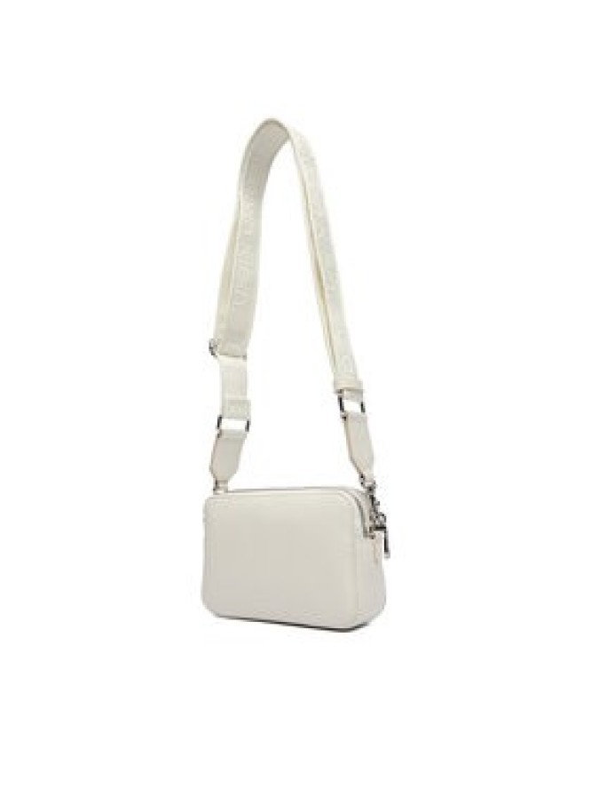 Calvin Klein Torebka Webbing Double Strap Camera Bag LV04F3165G Biały