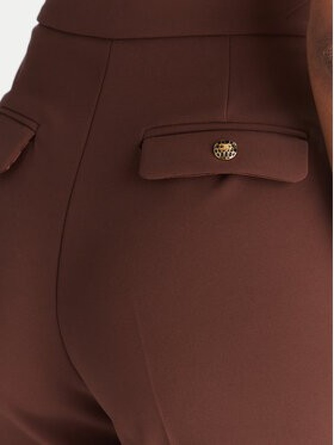 Elisabetta Franchi Spodnie materiałowe PA-141-57E2-V420 Brązowy Regular Fit