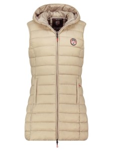 Geographical Norway Kamizelka pikowana "Vatikabadge" w kolorze beżowym rozmiar: XXL