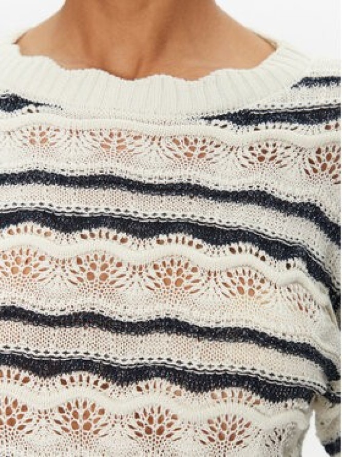 Guess Sweter W5GR35 Z3NJ0 Beżowy Regular Fit