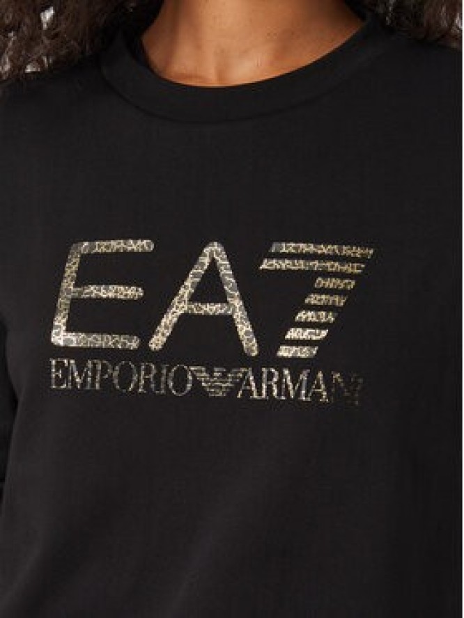 EA7 Emporio Armani Bluza 7W001366 AF12473 MC004 Czarny Regular Fit