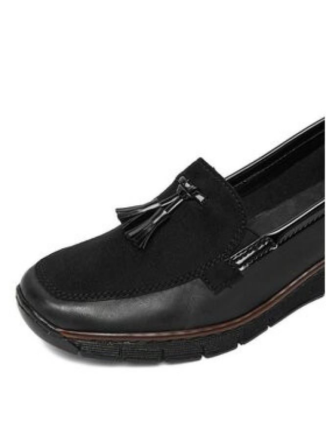 Rieker Półbuty 53771-00 Czarny