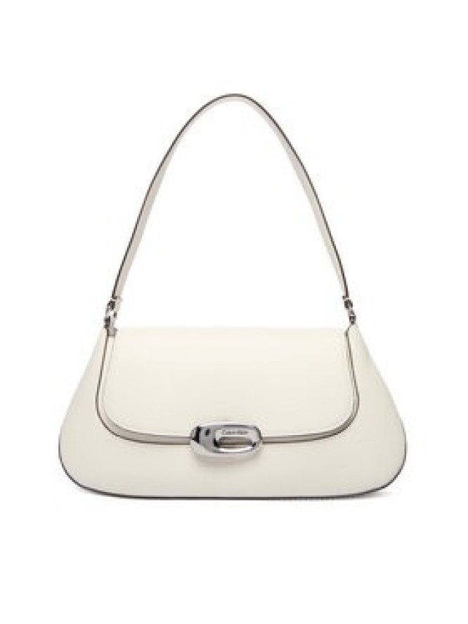 Calvin Klein Torebka Hardware Flap Shoulder Bag LV04F3146G Biały