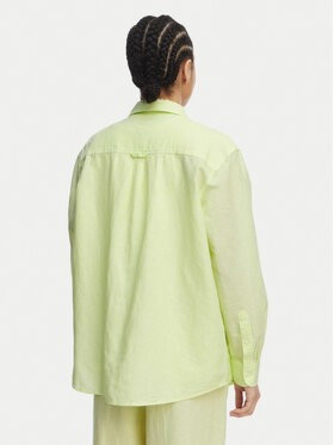 Tommy Jeans Koszula DW0DW22209 Zielony jasny Relaxed Fit