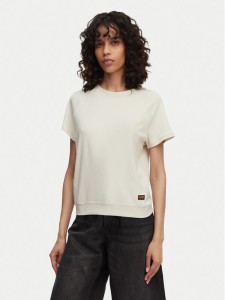 G-Star Raw T-Shirt Reglan D24512-D976 Kremowy Regular Fit