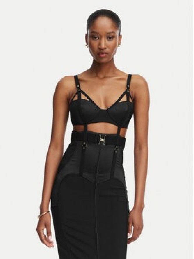 Elisabetta Franchi Sukienka koktajlowa AB-881-62E2-V660 Czarny Slim Fit