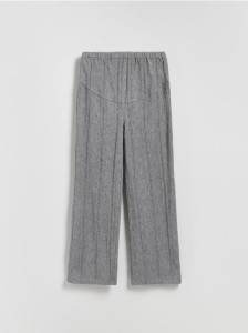 Dzianinowe spodnie z wiskozą - szary