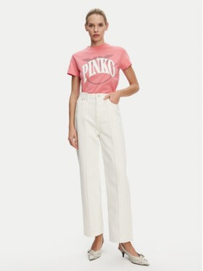 PINKO T-Shirt 101752 A2CT N55 Różowy Regular Fit