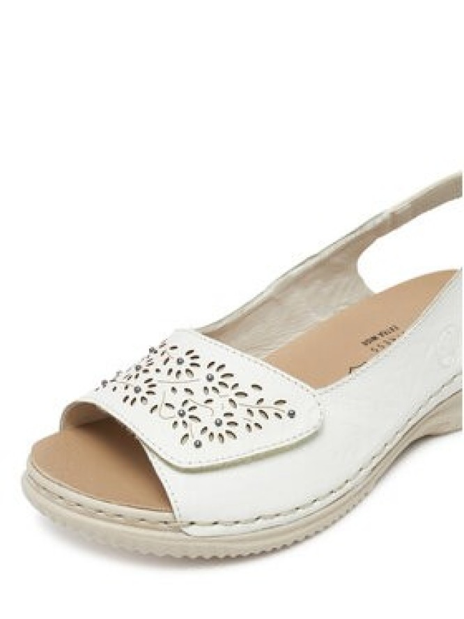 Rieker Sandały V7450-80 Biały