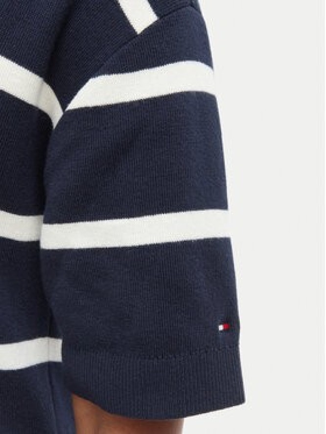 Tommy Hilfiger Sweter WW0WW45400 Granatowy Regular Fit