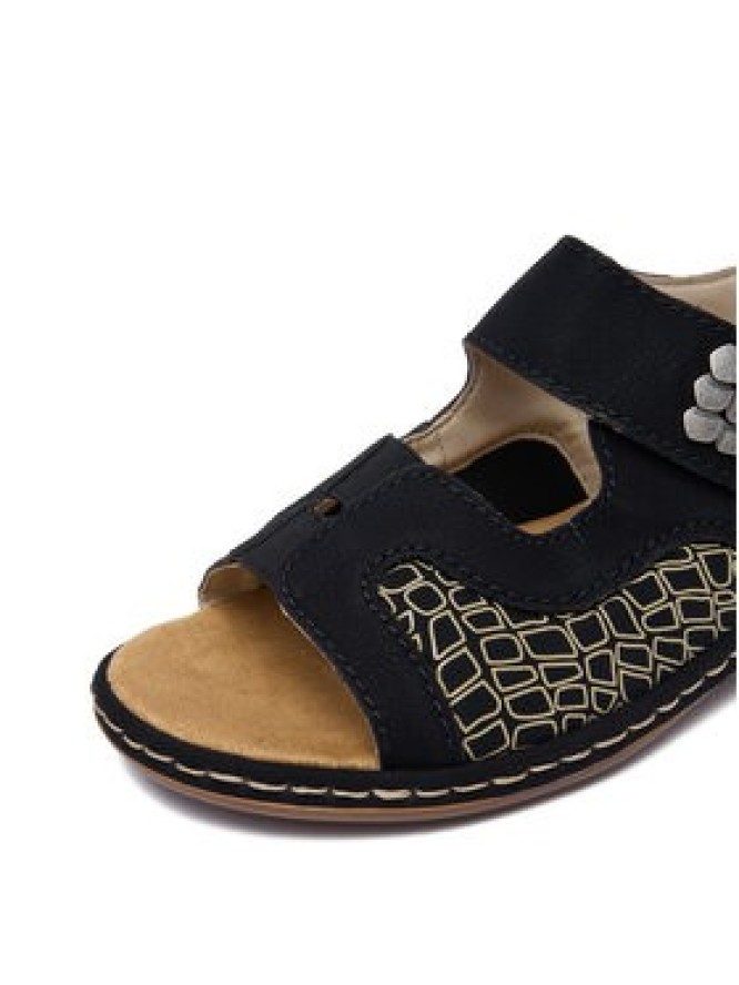 Rieker Sandały CEO-65989-01 Czarny