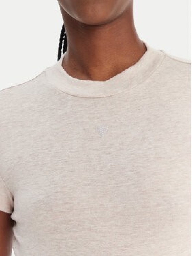Guess T-Shirt W6RP99 KCNH2 Beżowy Regular Fit