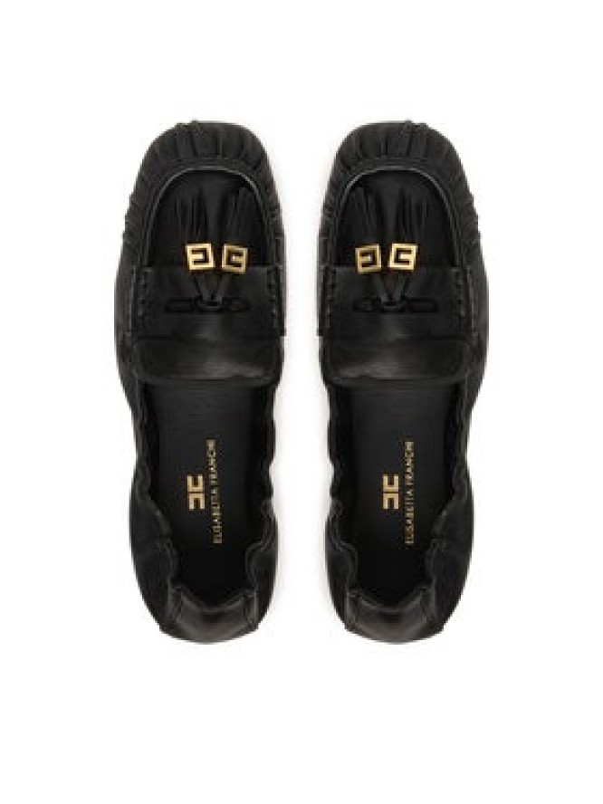 Elisabetta Franchi Mokasyny SA-26M-62E2-V620 Czarny