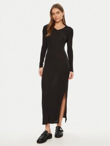 Calvin Klein Jeans Sukienka dzianinowa J20J224837 Czarny Slim Fit