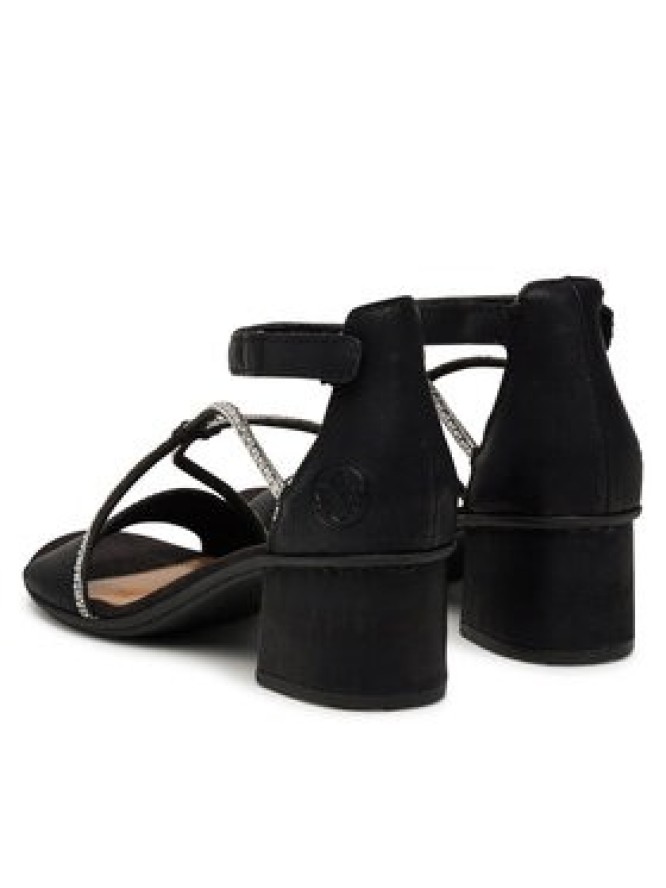 Rieker Sandały 64654-00 Czarny