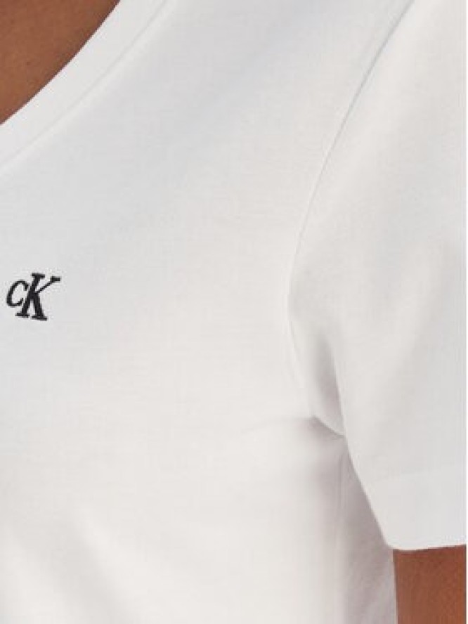Calvin Klein Jeans T-Shirt Ss Monogram Vnk LV047B205G Biały Regular Fit