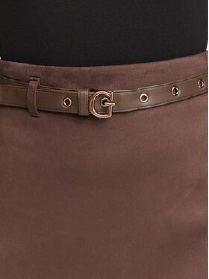 Guess Spódnica mini W6YD06 W2890 Brązowy Regular Fit