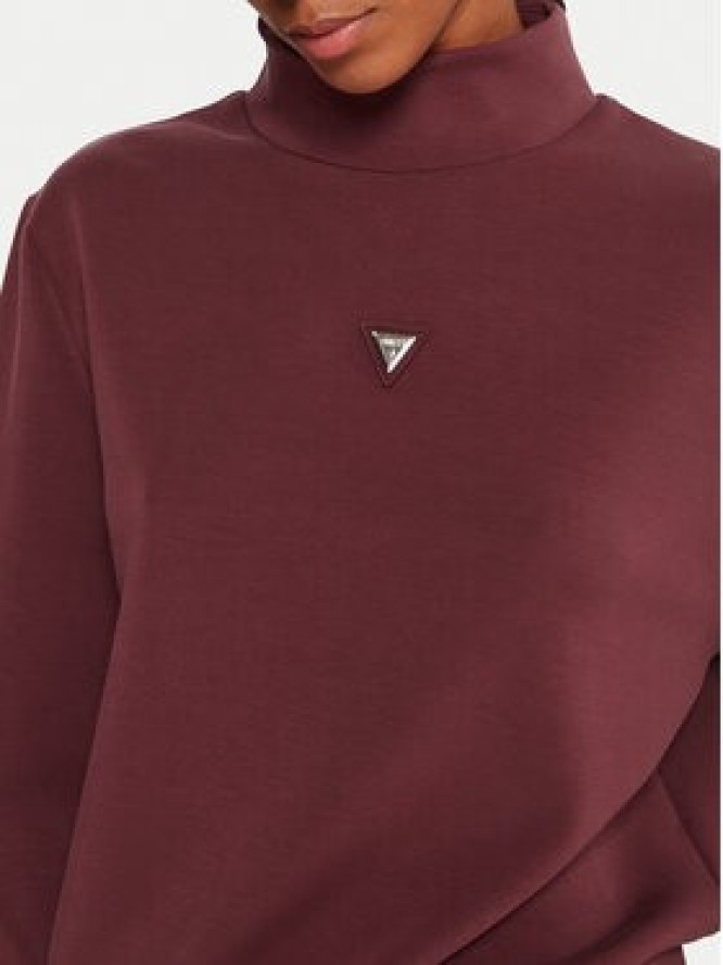 Guess Bluza Olympe V4YQ05 KCAY2 Bordowy Regular Fit