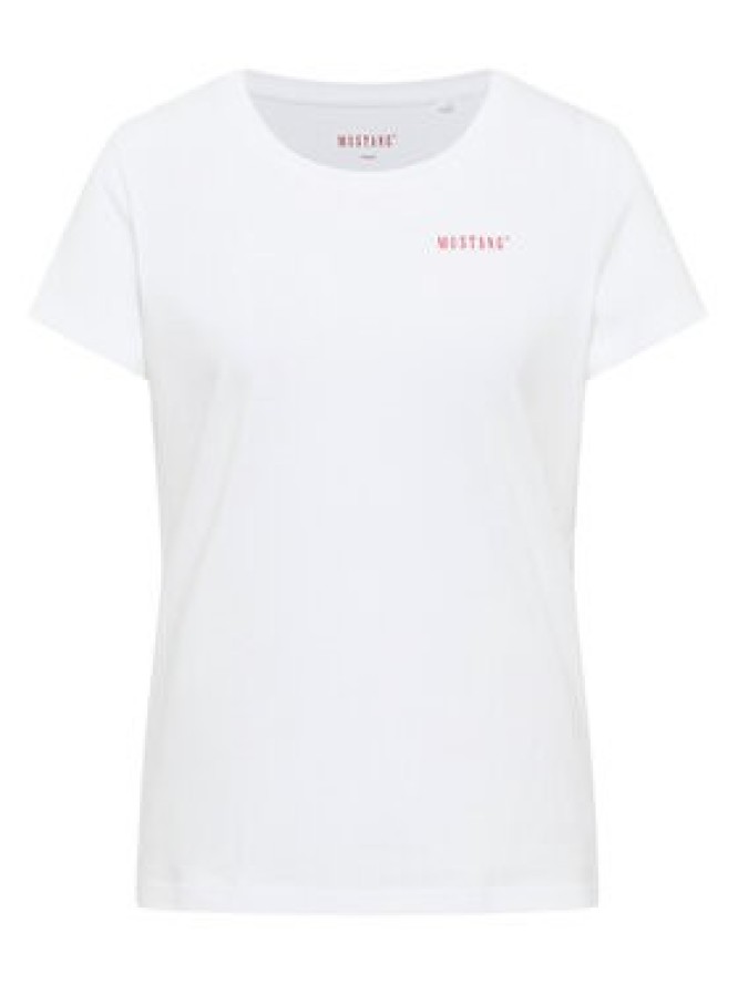 Mustang T-Shirt Alma 1016748 Biały Regular Fit