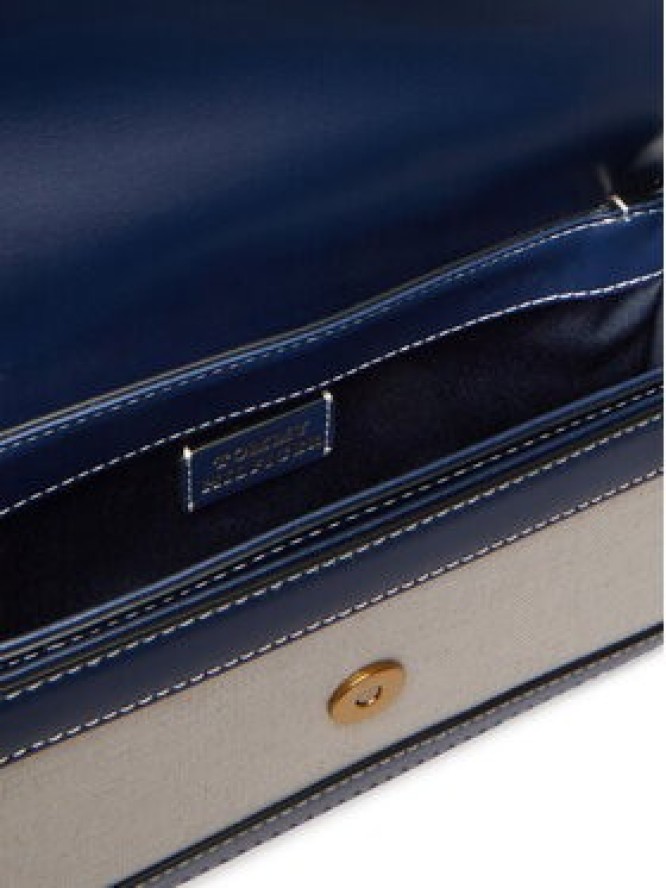 Tommy Hilfiger Torebka Th Script Flap Crossover Canvas AW0AW18737 Kremowy