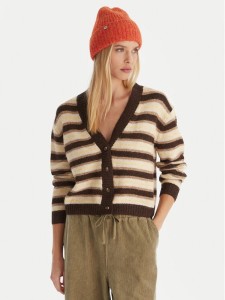 Quiksilver Kardigan Bukit EQWSW03030 Brązowy Regular Fit