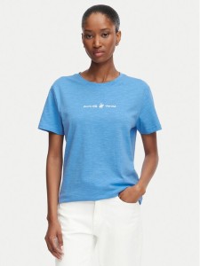 Beverly Hills Polo Club T-Shirt P-SS26W-TS6510 Niebieski jasny Regular Fit
