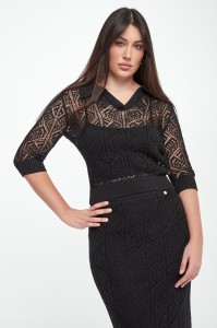 Sweter damski ażurowy JOSEPH RIBKOFF