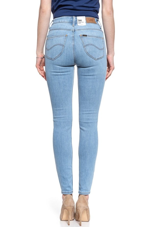 SPODNIE DAMSKIE LEE SCARLETT HIGH LIGHT FLORIN L626MOHR 112114288