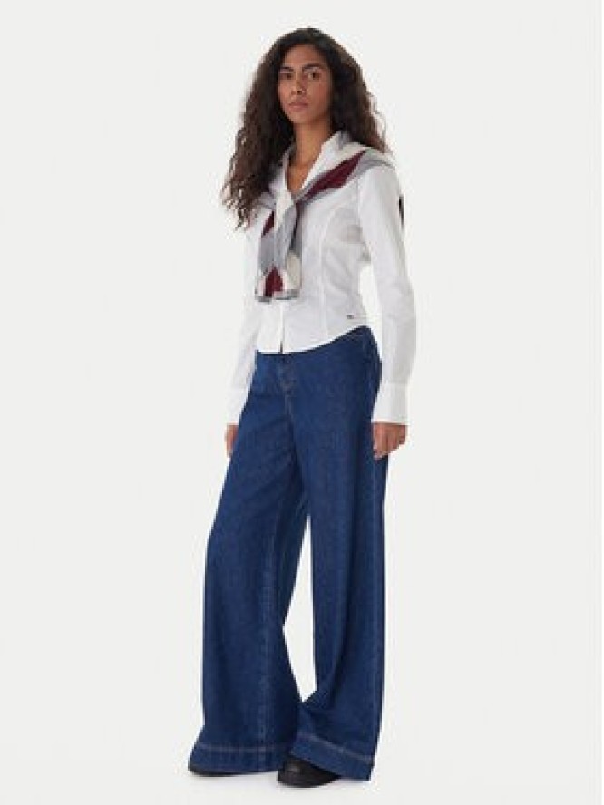 Tommy Jeans Koszula Baby DW0DW22604 Biały Slim Fit