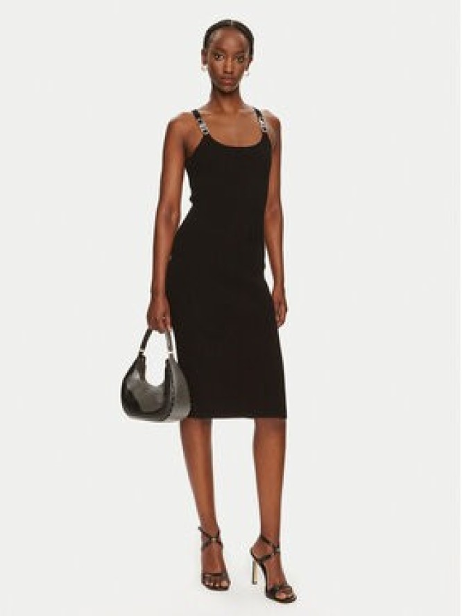 MICHAEL Michael Kors Sukienka dzianinowa MT482IL33D Czarny Slim Fit