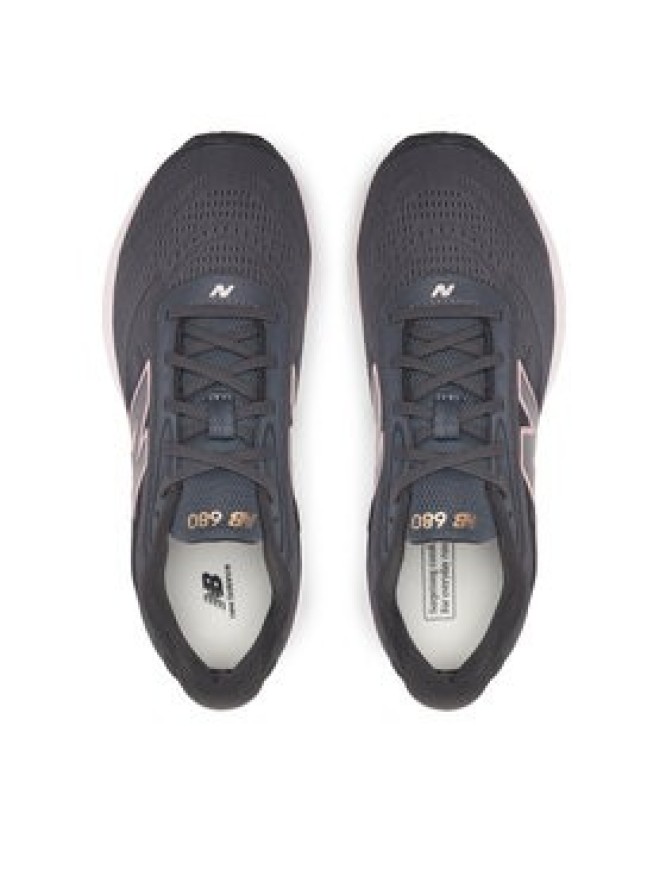 New Balance Buty do biegania 680 v9 W6805KW Szary ciemny