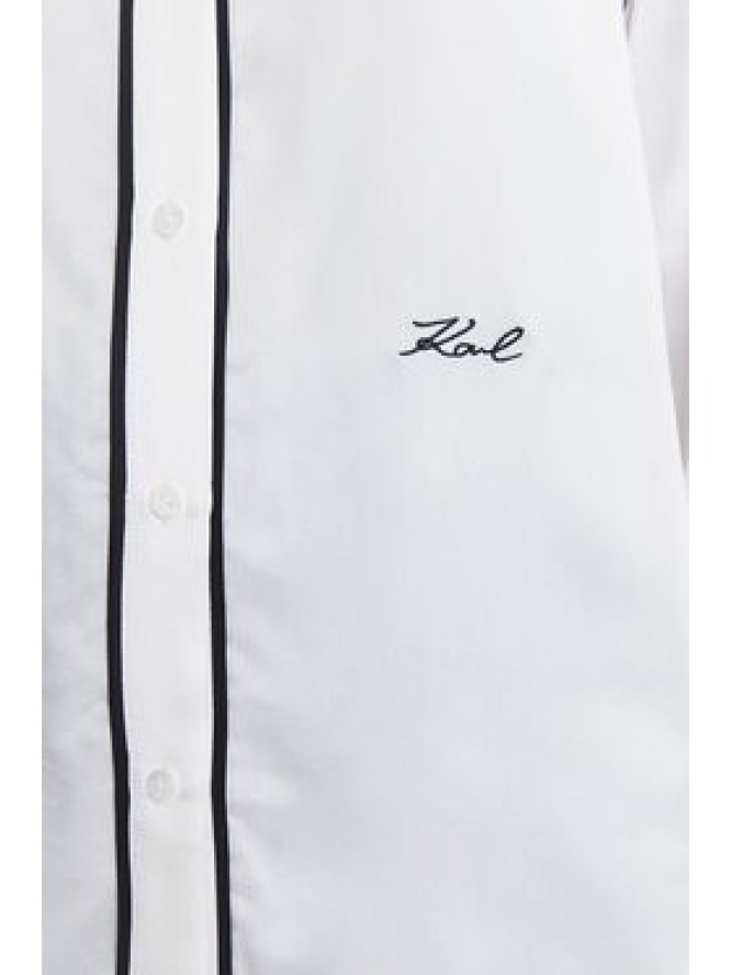 KARL LAGERFELD Koszula A3W11012 Biały Regular Fit