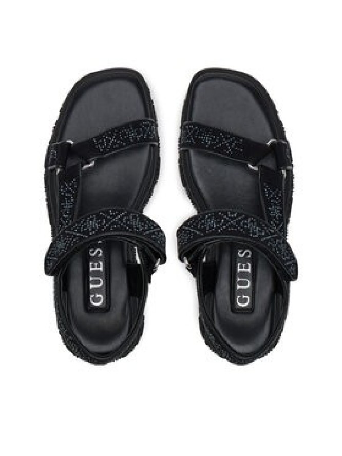 Guess Sandały FLJLOD FAP03 Czarny