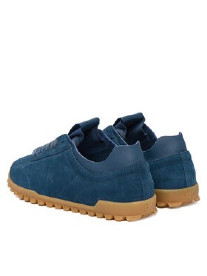 Calvin Klein Sneakersy Low Profile Run Mg Sue Db Laces HW0HW03150 Granatowy