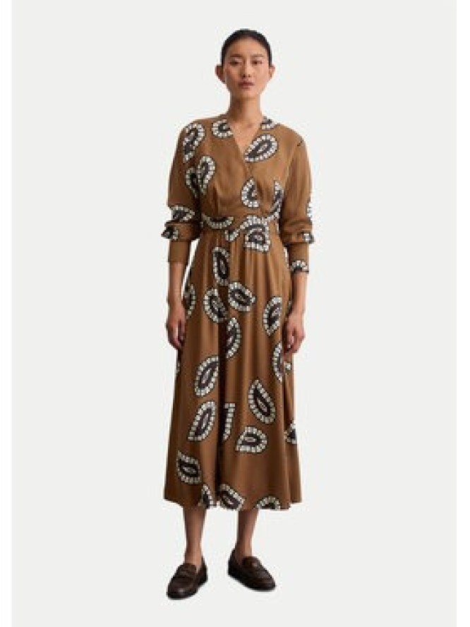 Marc O'Polo Sukienka codzienna 508 1208 21495 Brązowy Flared Fit