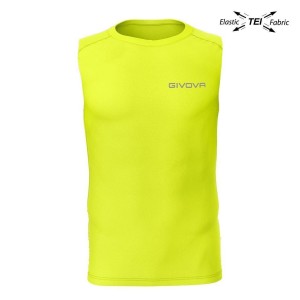 Elastyczny podkoszulek Givova Technical Corpus 1 Fluo Żółty