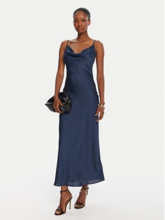 Guess Sukienka koktajlowa W5GK85 WH9C2 Granatowy Classic Fit