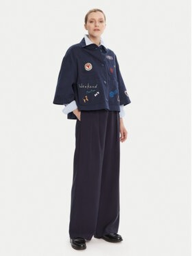 Weekend Max Mara Marynarka Assuan 2525046021 Granatowy Regular Fit