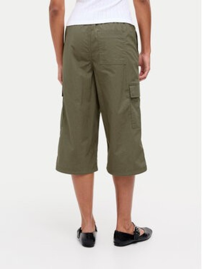 JJXX Spodnie capri Olga 12271698 Zielony Straight Fit