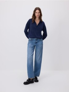 Bluza z modalem - granatowy