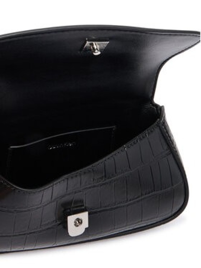Calvin Klein Torebka Ck Croc Top Handle Bag LV04F3903G Czarny