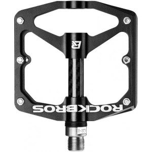 Pedały rowerowe aluminiowe z pinami czarne Rockbros 2017-12EBK