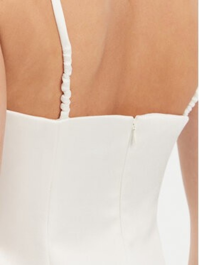 Bardot Sukienka koktajlowa 59817DB Biały Slim Fit