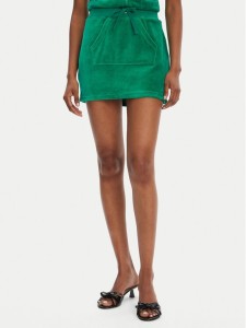 Juicy Couture Spódnica mini Heritage JCGGS125022 Zielony Slim Fit